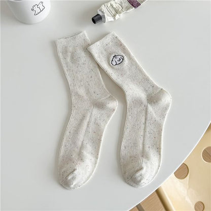 Dog Embroidered Socks