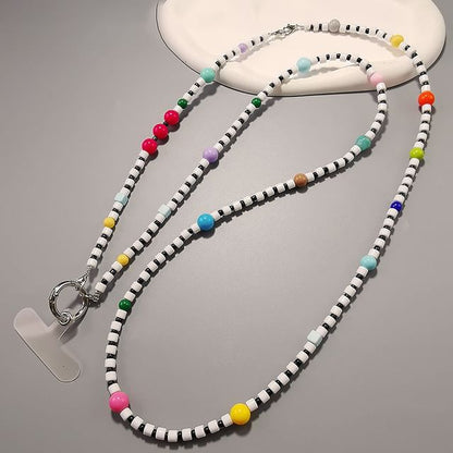 Bead Phone Lanyard with Lanyard Pad