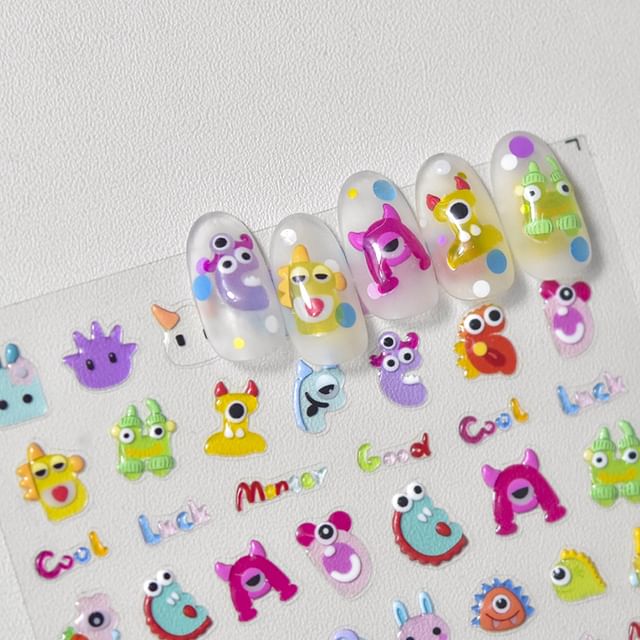 Monster Nail Art Stickers