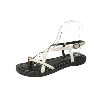 Cross-Strap Roman Sandals