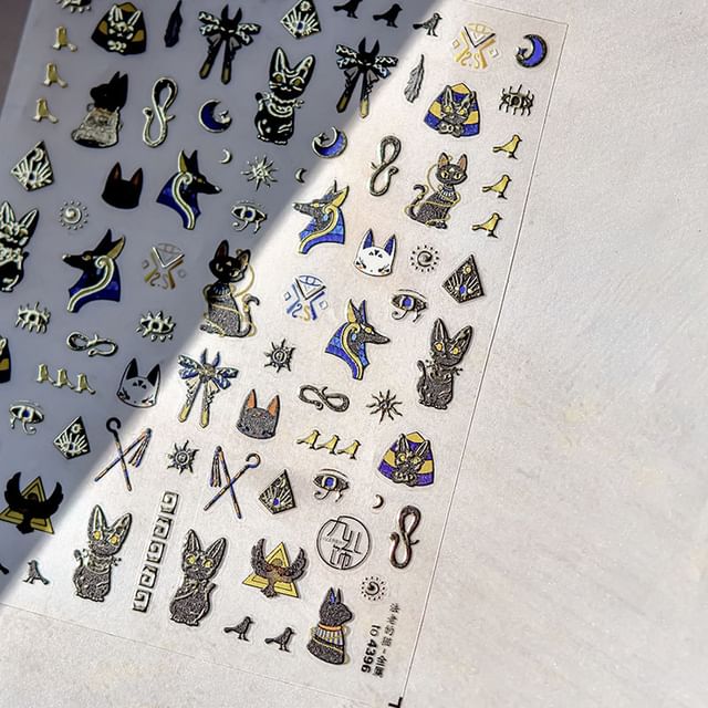 Pharaoh Nail Art Stickers