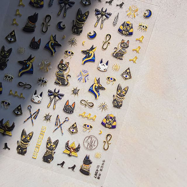 Pharaoh Nail Art Stickers