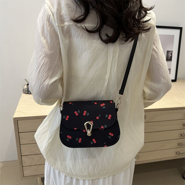 Cherry Print Satchel Bag