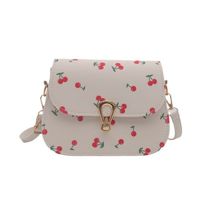 Cherry Print Satchel Bag