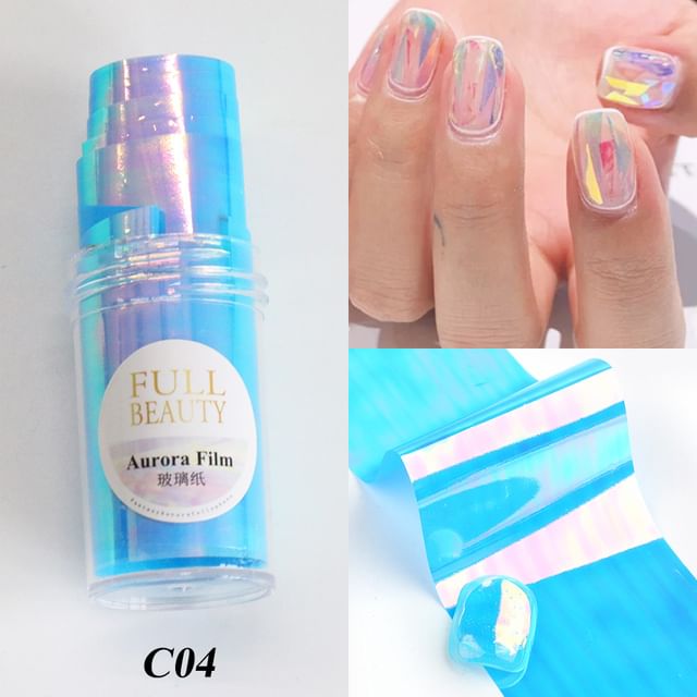 Holographic Film Nail Art Decoration