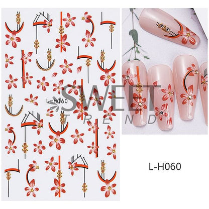 Autumn Nail Art Stickers (Various Designs)