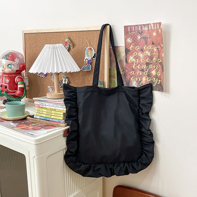 Ruffle Tote Bag