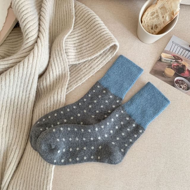 Dotted Short Socks