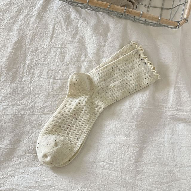 Lettuce Edge Ribbed Socks