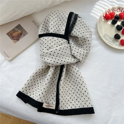 Dotted Knit Scarf