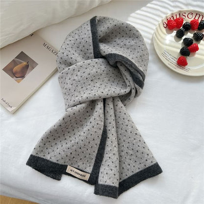 Dotted Knit Scarf