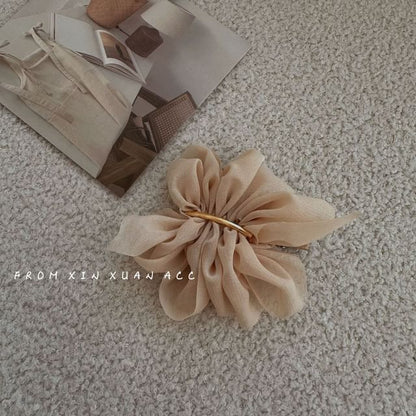 Mesh Flower Alloy Hair Clip