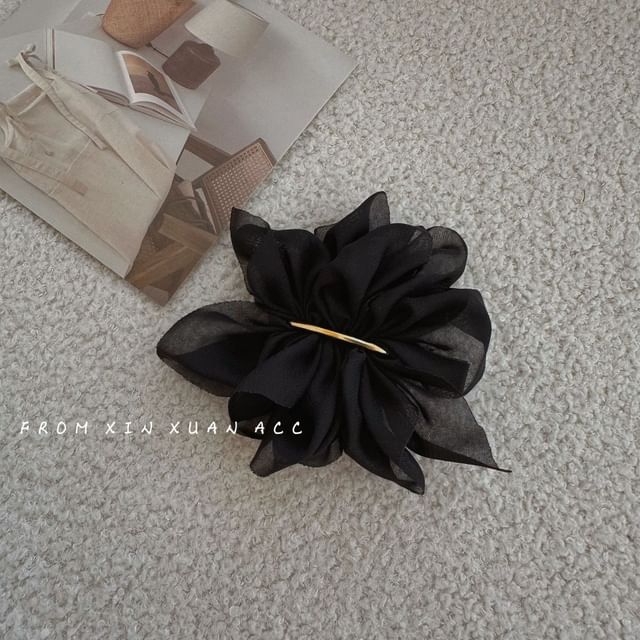 Mesh Flower Alloy Hair Clip