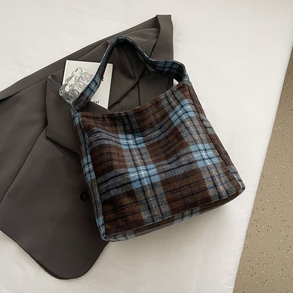 Plaid Tote Bag