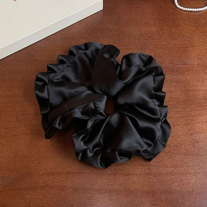 Ruffled Plain Scrunchie