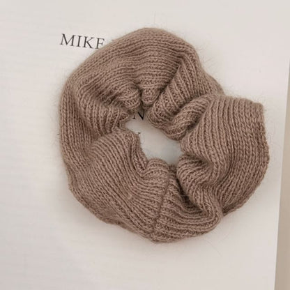 Plain Knitted Scrunchie