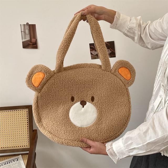 Bear Fleece Tote Bag