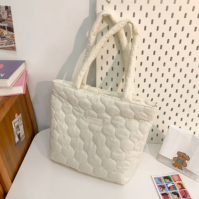 Applique Quilted Tote Bag