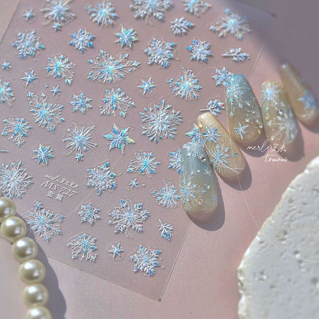 Snowflake Nail Art Stickers