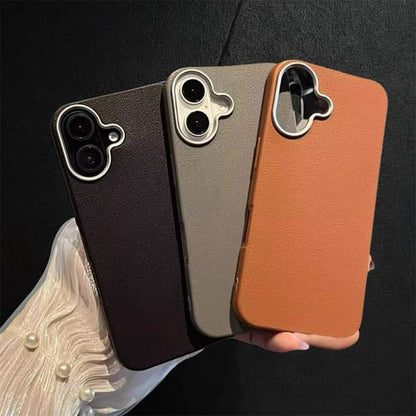 Plain Faux Leather Phone Case