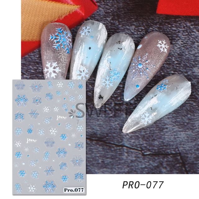 Snowflake Nail Art Stickers (Various Designs)