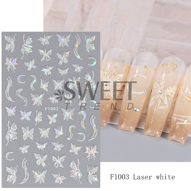 Butterfly Star Nail Art Stickers (Various Designs)