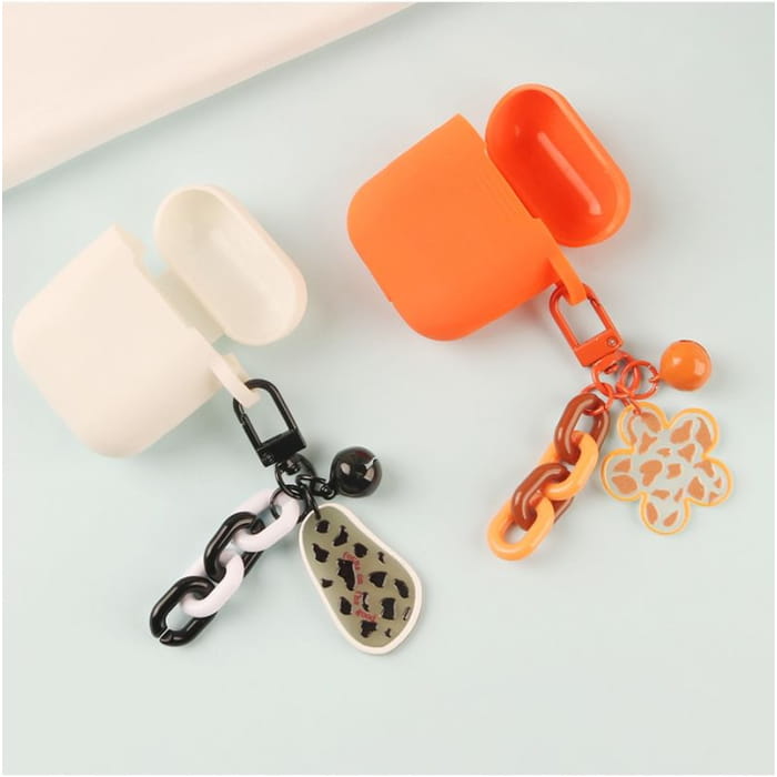 Acrylic Bell Chunky Chain Bag Charm Keyring (Various