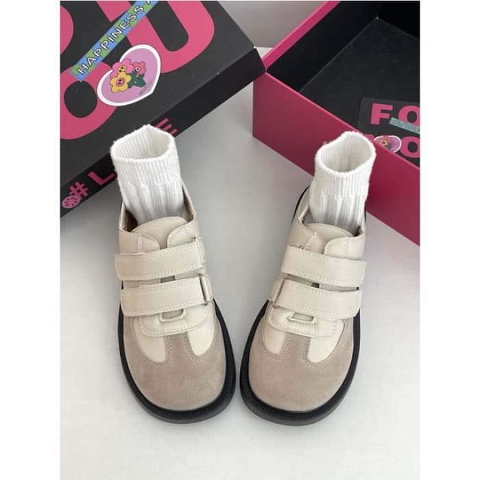 Adhesive Strap Platform Sneakers