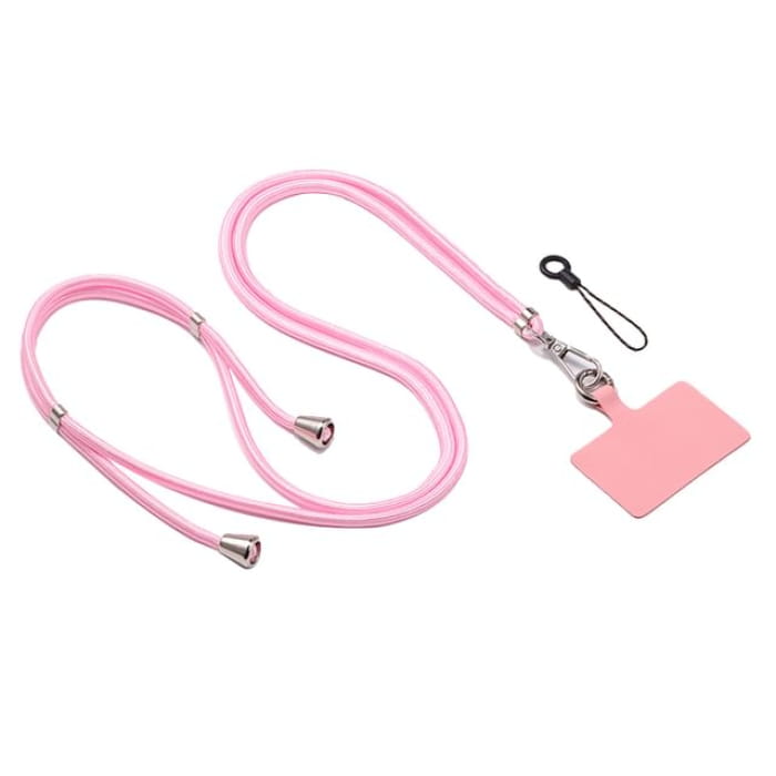 Adjustable Rope Phone Lanyard with Pad - 240103 - Set