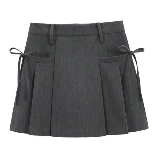 Aesthetic Outfit Grey Mini Skirt - S