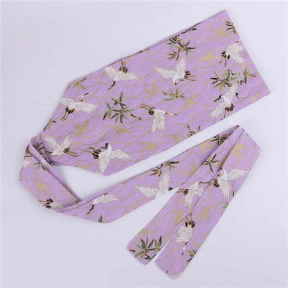 Aesthetic Print Lace Up Hanfu Waistband - Color F / 10cm