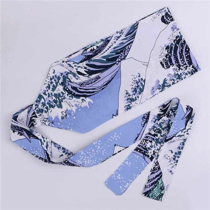 Aesthetic Print Lace Up Hanfu Waistband - Color G / 10cm