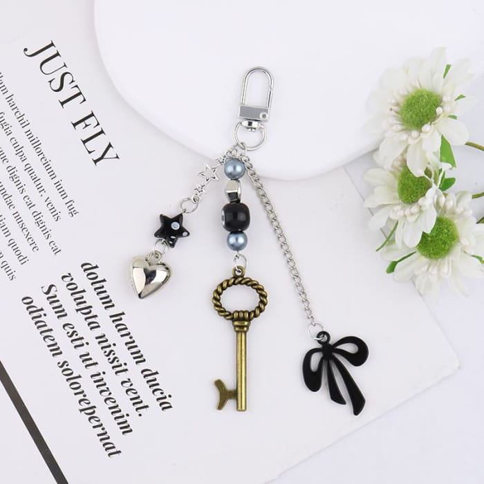 Alloy Bag Charm Keyring (Various Designs)