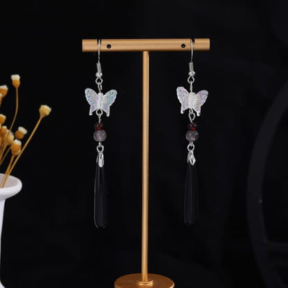 Alloy Chandelier Earring - E3449-2 - 1 Pair - Silver &