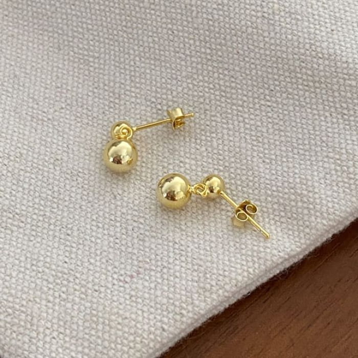 Alloy Drop Earring - EH2436 - 1 Pair - Gold / One Size