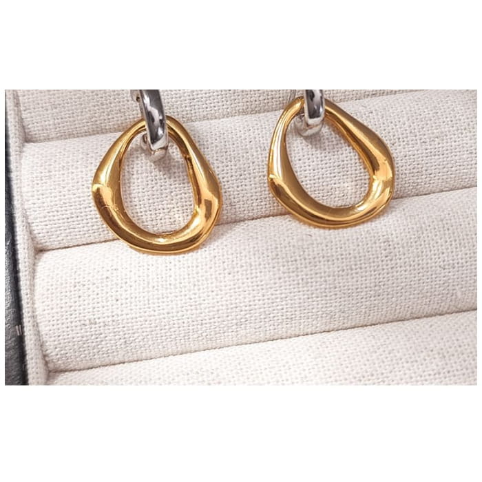 Alloy Half Hoop Earring