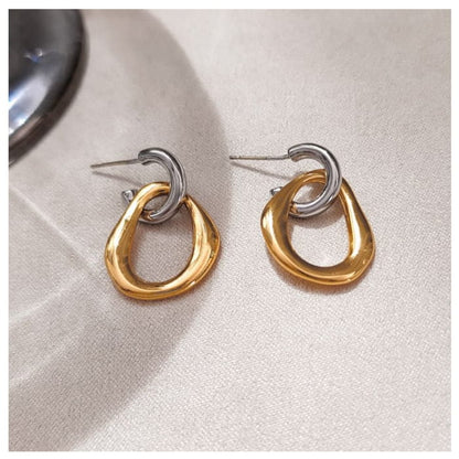 Alloy Half Hoop Earring