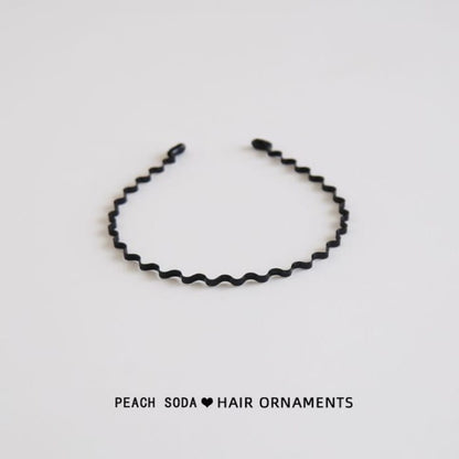 Alloy Headband (various designs) - 03 - Black / One Size