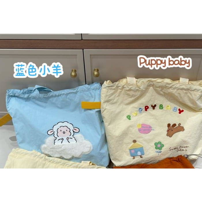 Animal Applique Tote Bag / Charm / Set