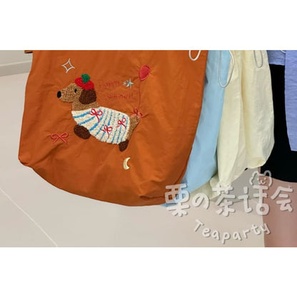 Animal Applique Tote Bag / Charm / Set