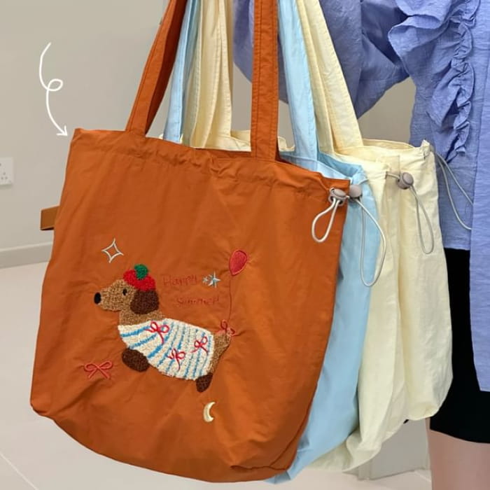 Animal Applique Tote Bag / Charm / Set