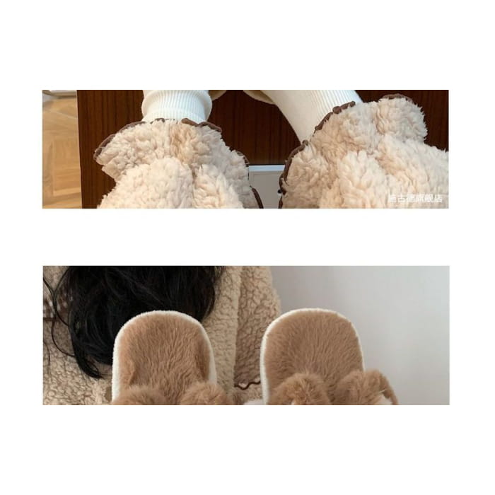 Animal Fleece Home Slippers