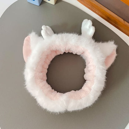 Antler Fleece Headband / Hair Tie - Fashion Accessories