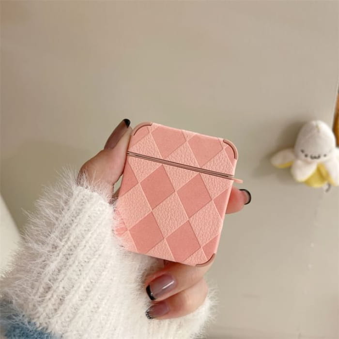 Argyle AirPods / Pro Earphone Case Skin - Pink / 1 / 2