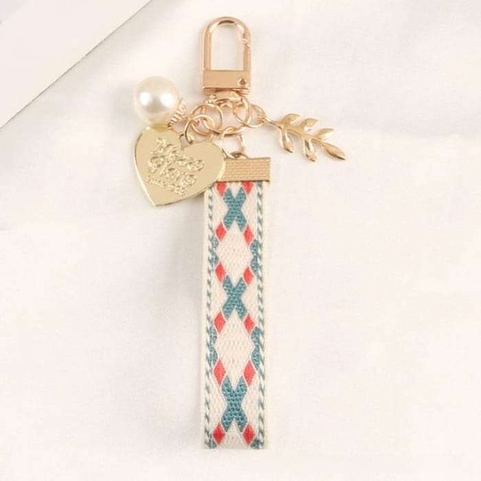 Argyle Strap Alloy Keyring (Various Designs) - Q810-1