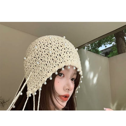 Beaded Crochet Hat