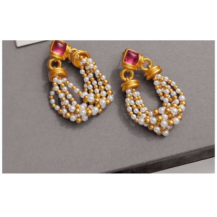 Beaded Drop Earring