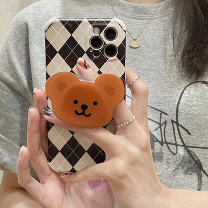 Bear Argyle iPhone Case - IPhone