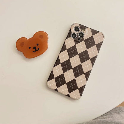 Bear Argyle iPhone Case - IPhone