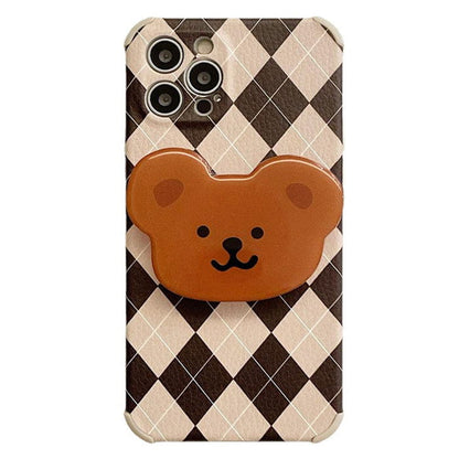 Bear Argyle iPhone Case - IPhone